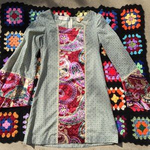 Vintage 1960s Bohemian Dress